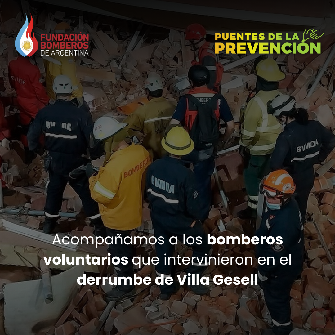 Fundación asistió a los Bomberos Voluntarios de Villa Gesell