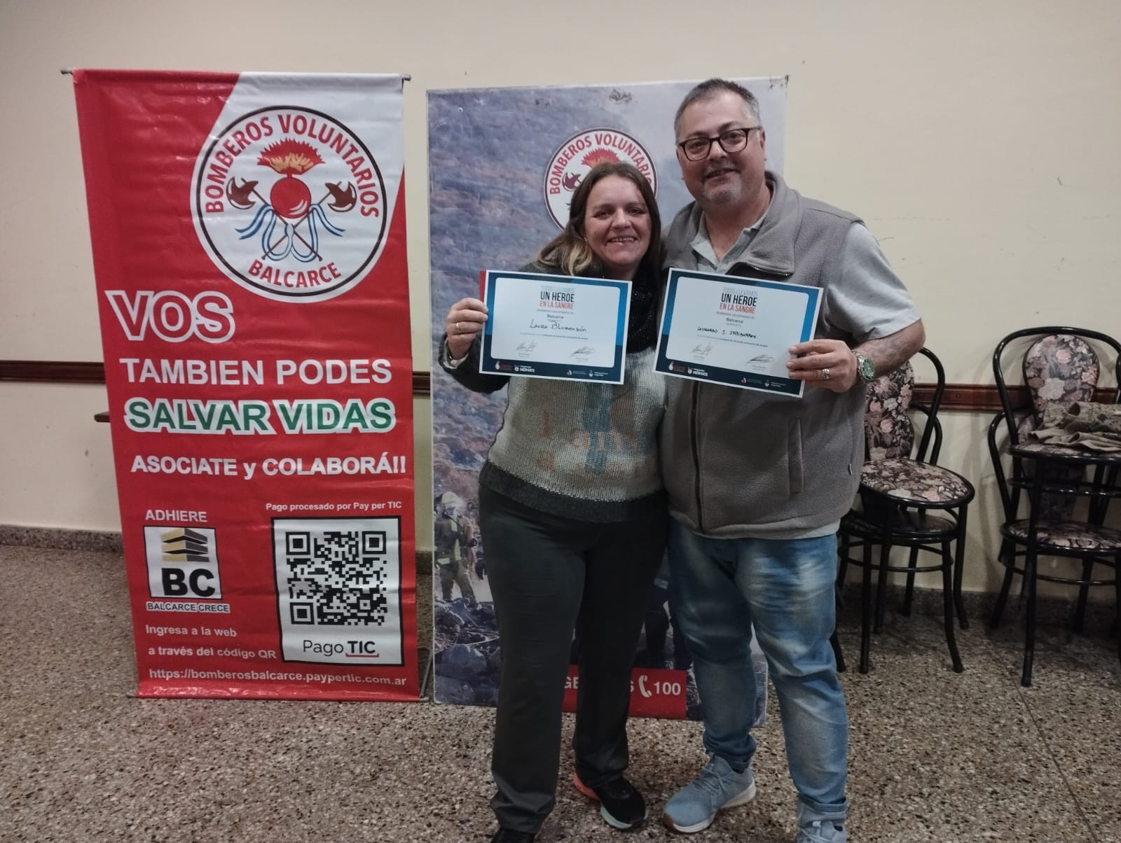 Día Mundial del Donante de Sangre: el compromiso de Fundación y los bomberos voluntarios